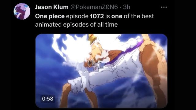 Fan says episode 1072 is the best (Image via Twitter/@PokemanZ&empty;N6)