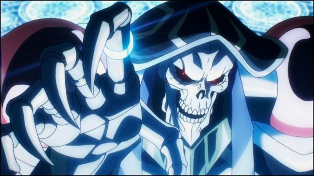 A still of Ainz Ooal Gown from the anime (Image via Madhouse)