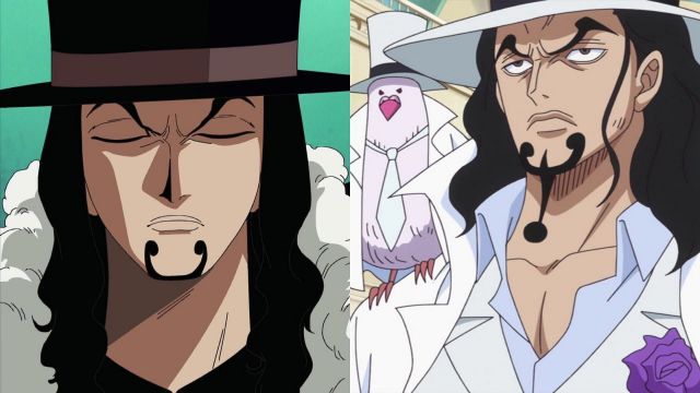 Lucci&#039;s pre and post timeskip appearance (Image via Toei Animation, One Piece)