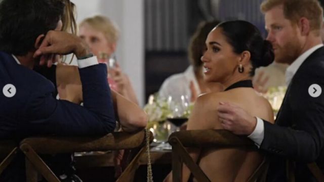 Meghan Markle flaunts raunchy dress during luxury resort dinner with Prince Harry