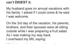 HT4. WIFE HEARD THE CONVERSATION OF HER HUSBAND WITH HIS FAMILY, WHICH IT LEFT HER DEVASTATED