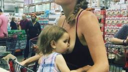 HT1. Mother posts picture breastfeeding toddler in public – she finally responds to all the backlash