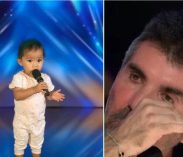HT1. This is a rare miracle in history. The little boy is only 1 year old and sings so well on stage that the jury is moved to tears. Watch video in comments below