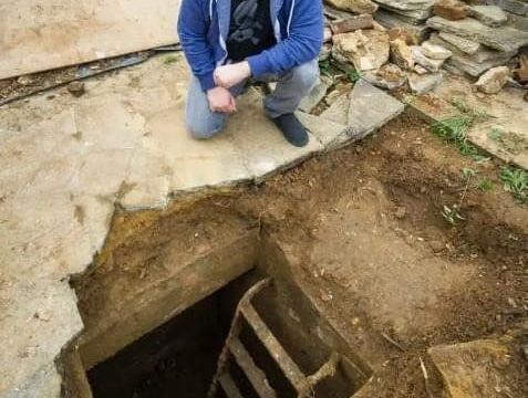 HT2. Uncovering History: Unexpected WWII Air Raid Shelter Found Beneath Man’s Driveway