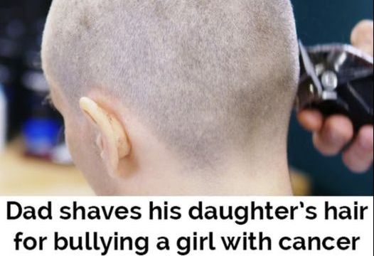 HT4. Dad shaves daughter’s head as punishment for bullying cancer-stricken classmate, has “no regrets”