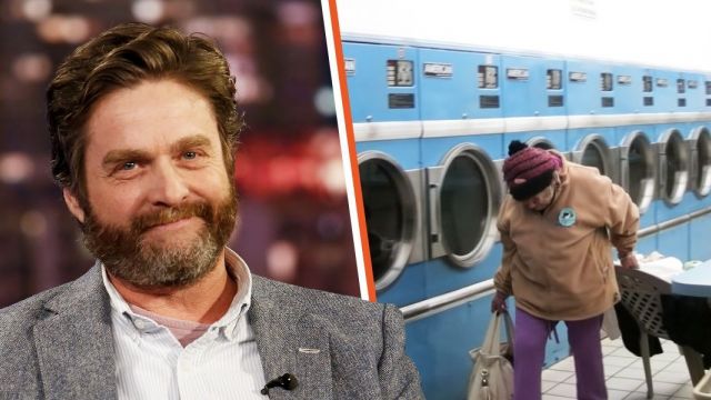 HT1. Zach Galifianakis Paid Old Homeless Woman's Rent for Years & Spent Time with Her as She Had No Family