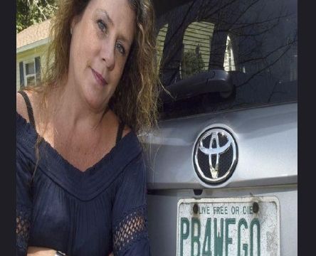 HT1. She’s had her license plate for 15 years, but now the state finds it “inappropriate.”