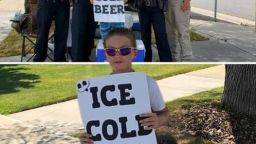 HT6. Police are called on boy selling “ice cold beer”—but then they get a closer look at his sign