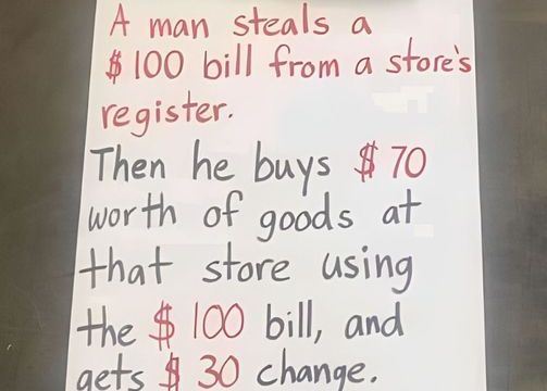 HT1. Viral Brain Teaser: Can you find out how much money the store lost?